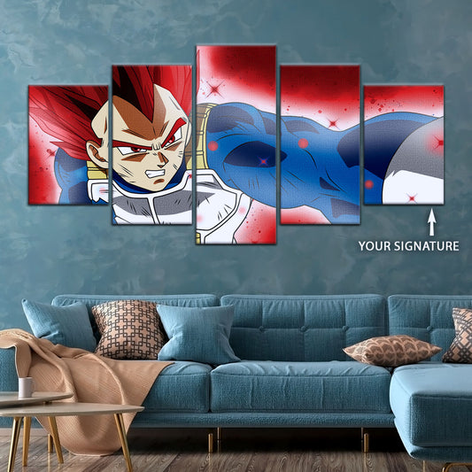 Dragon Ball Super Canvas Wall Art - DR5125 - Super Saiyan God Vegeta