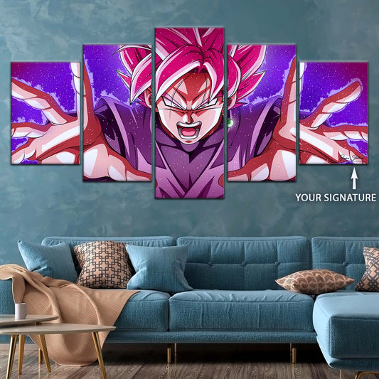 Dragon Ball Wall Art - DR5012 - Black Goku - Super Saiyan Rose - This World Is Mine - Dragon Ball Super - Dragon Ball Poster - Dragon Ball Canvas