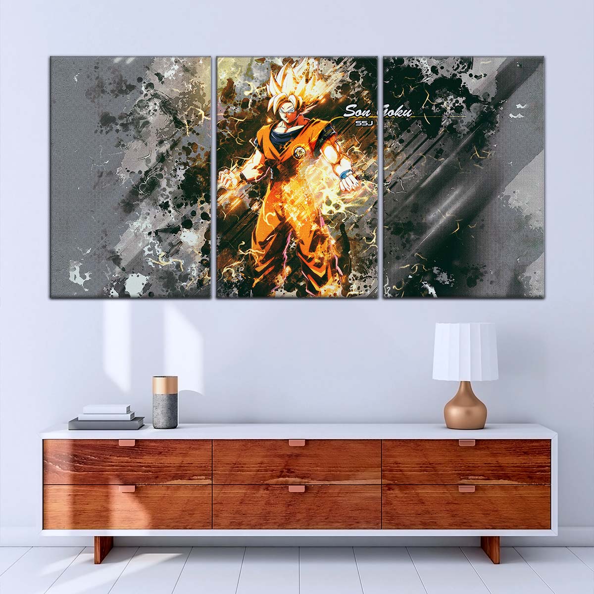 Dragon Ball Wall Art - DR5037 - Goku - Super Saiyan - Dragon Ball Z - Dragon Ball Poster - Dragon Ball Canvas
