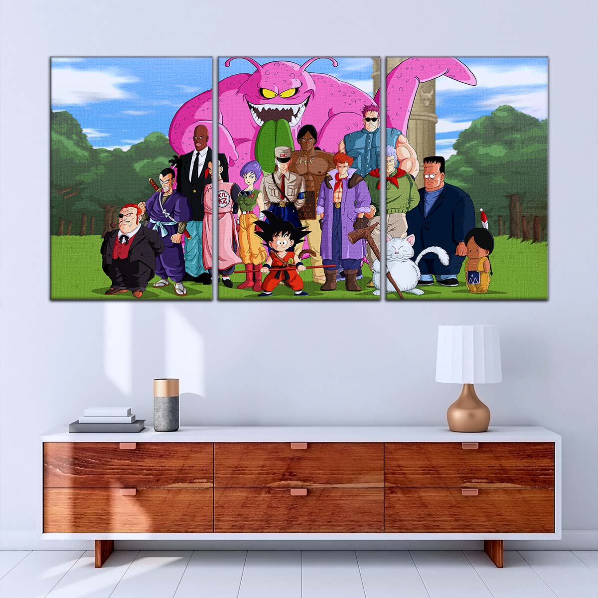 Dragon Ball Wall Art - DR5068 - Goku and Friends vs. Tao Pai Pai - Dragon Ball Z - Dragon Ball Poster - Dragon Ball Canvas