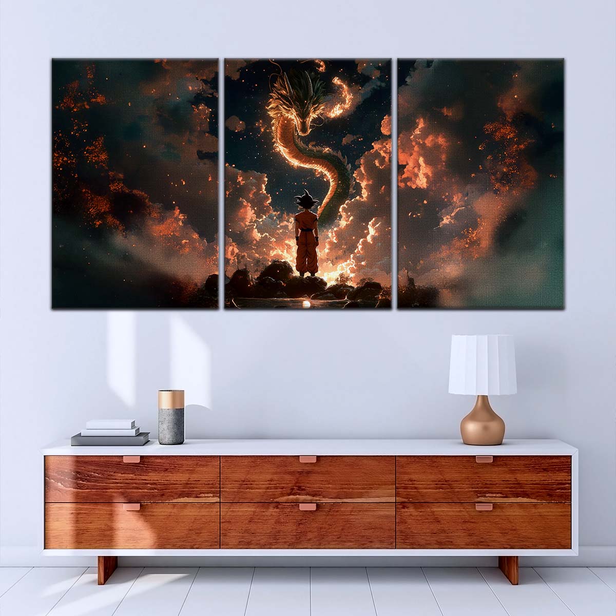 Dragon Ball Wall Art - DR5069 - Goku and Shenron - Dragon Ball Z - Dragon Ball Poster - Dragon Ball Canvas