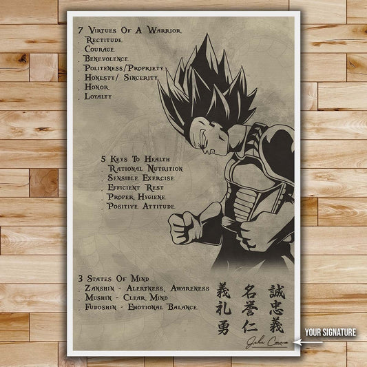 Dragon Ball Wall Art - Dragon Ball Poster - Dragon Ball Canvas - 7 5 3 CODE - Vegeta - DR043 - Vertical Poster - Vertical Canvas