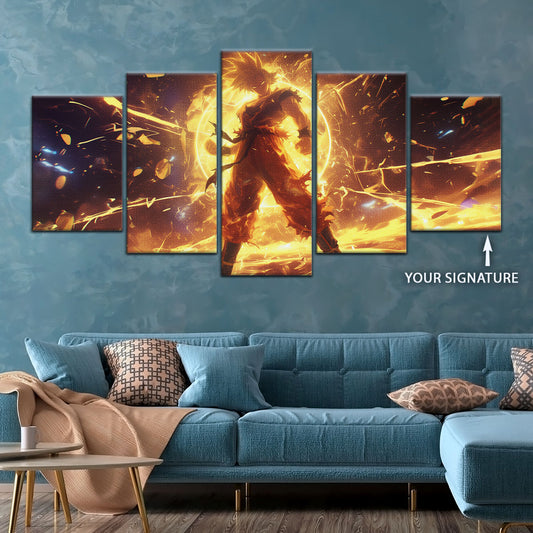 Dragon Ball Canvas Wall Art - DR5042 - Super Saiyan Goku