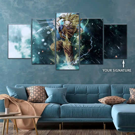 Dragon Ball Canvas Wall Art - DR5044 - Super Saiyan Goku