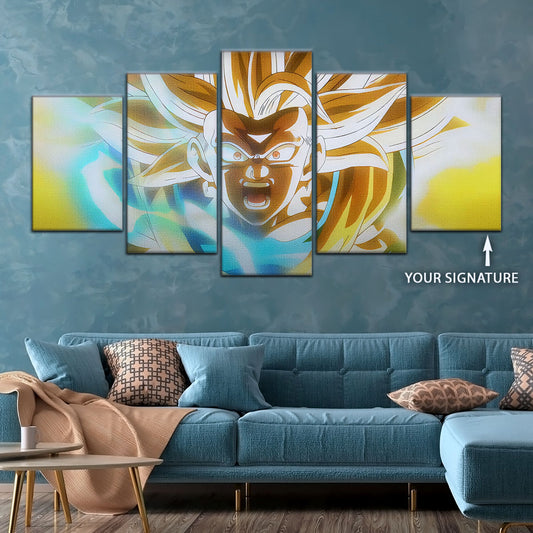 Dragon Ball Canvas Wall Art - DR5071 - Super Saiyan Goku