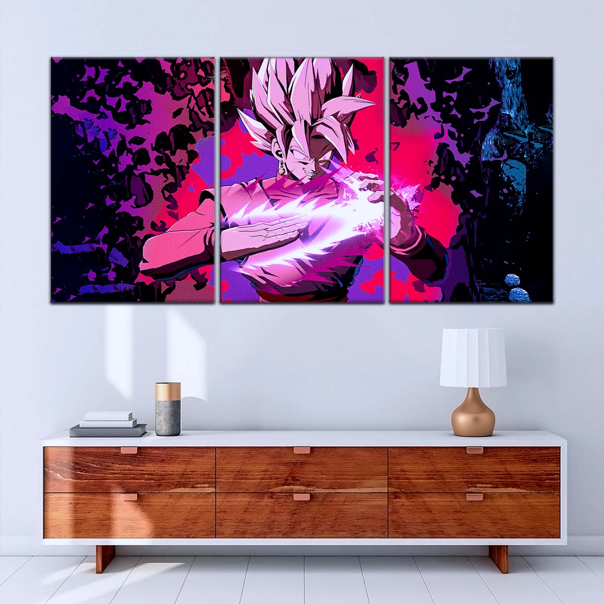 Dragon Ball Wall Art - DR5007 - Black Goku - Super Saiyan Rose - Dragon Ball Super - Dragon Ball Poster - Dragon Ball Canvas