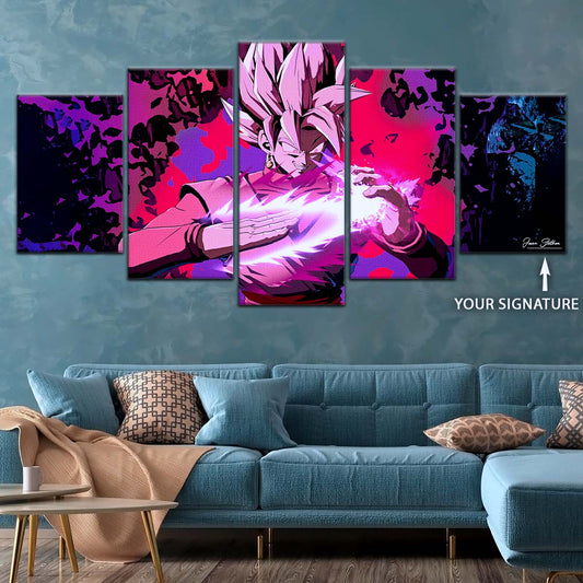 Dragon Ball Wall Art - DR5007 - Black Goku - Super Saiyan Rose - Dragon Ball Super - Dragon Ball Poster - Dragon Ball Canvas