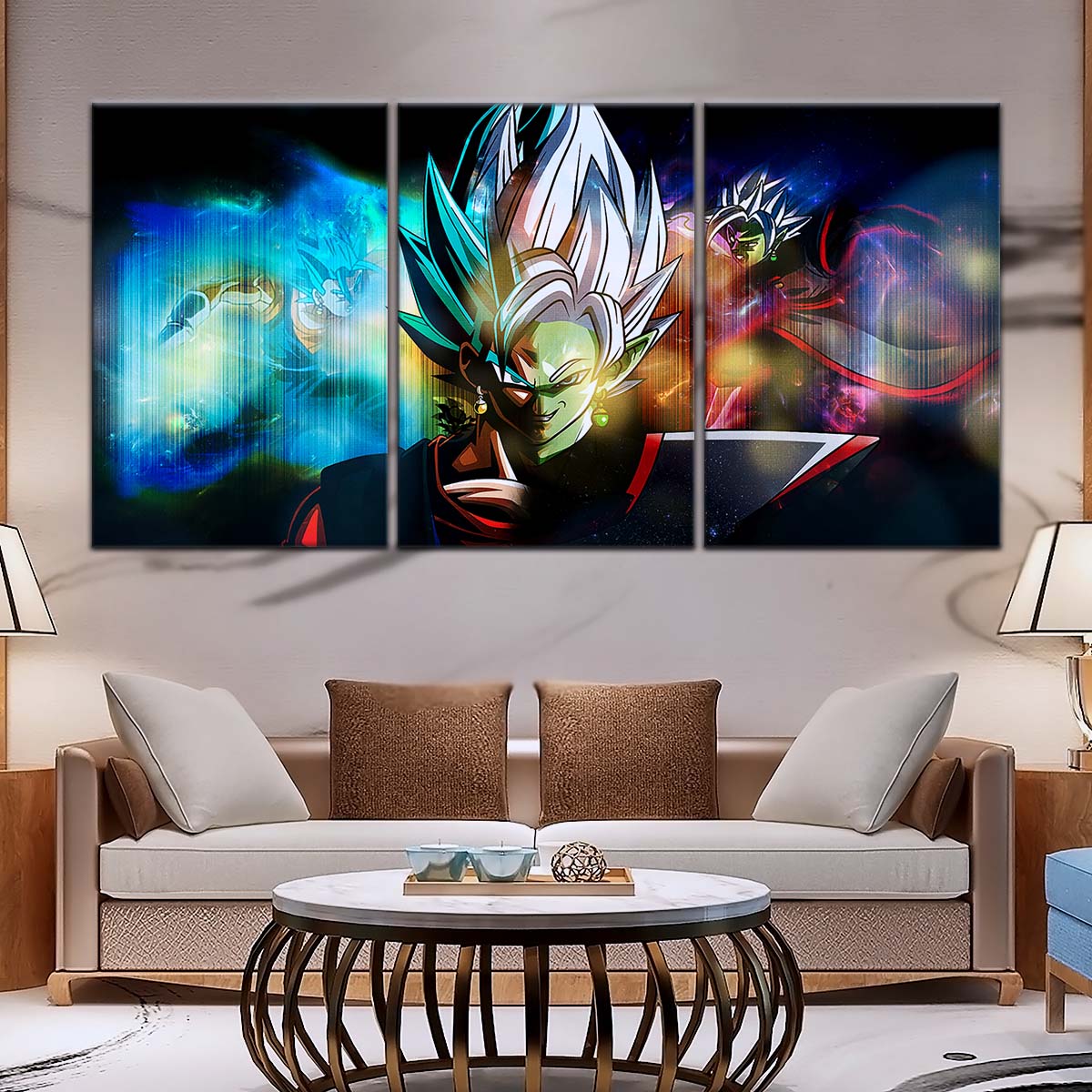 Dragon Ball Wall Art - DR5138 - Zamasu Epic Battle - Zamasu Vs Vegito - Dragon Ball Super - Dragon Ball Poster - Dragon Ball Canvas
