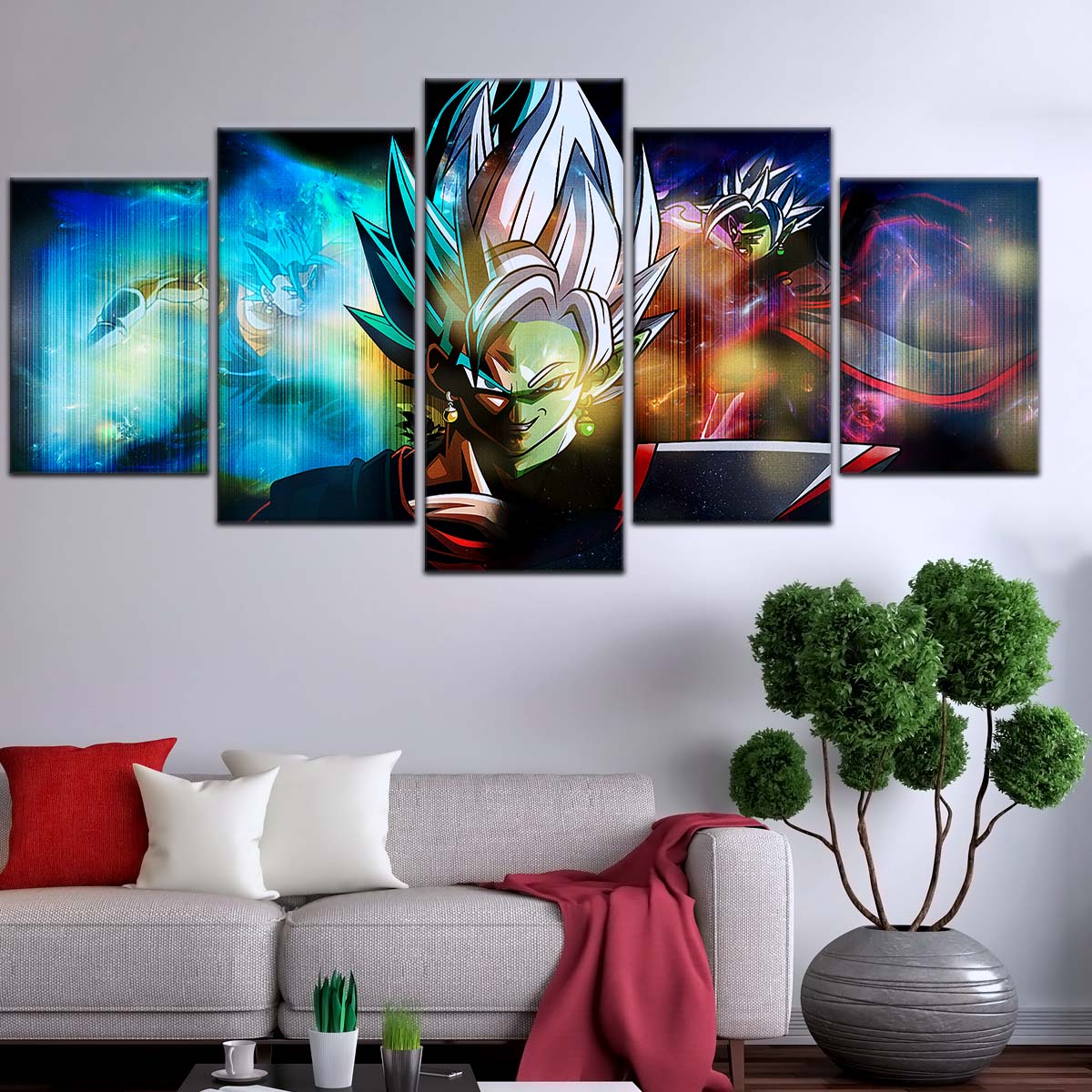 Dragon Ball Wall Art - DR5138 - Zamasu Epic Battle - Zamasu Vs Vegito - Dragon Ball Super - Dragon Ball Poster - Dragon Ball Canvas