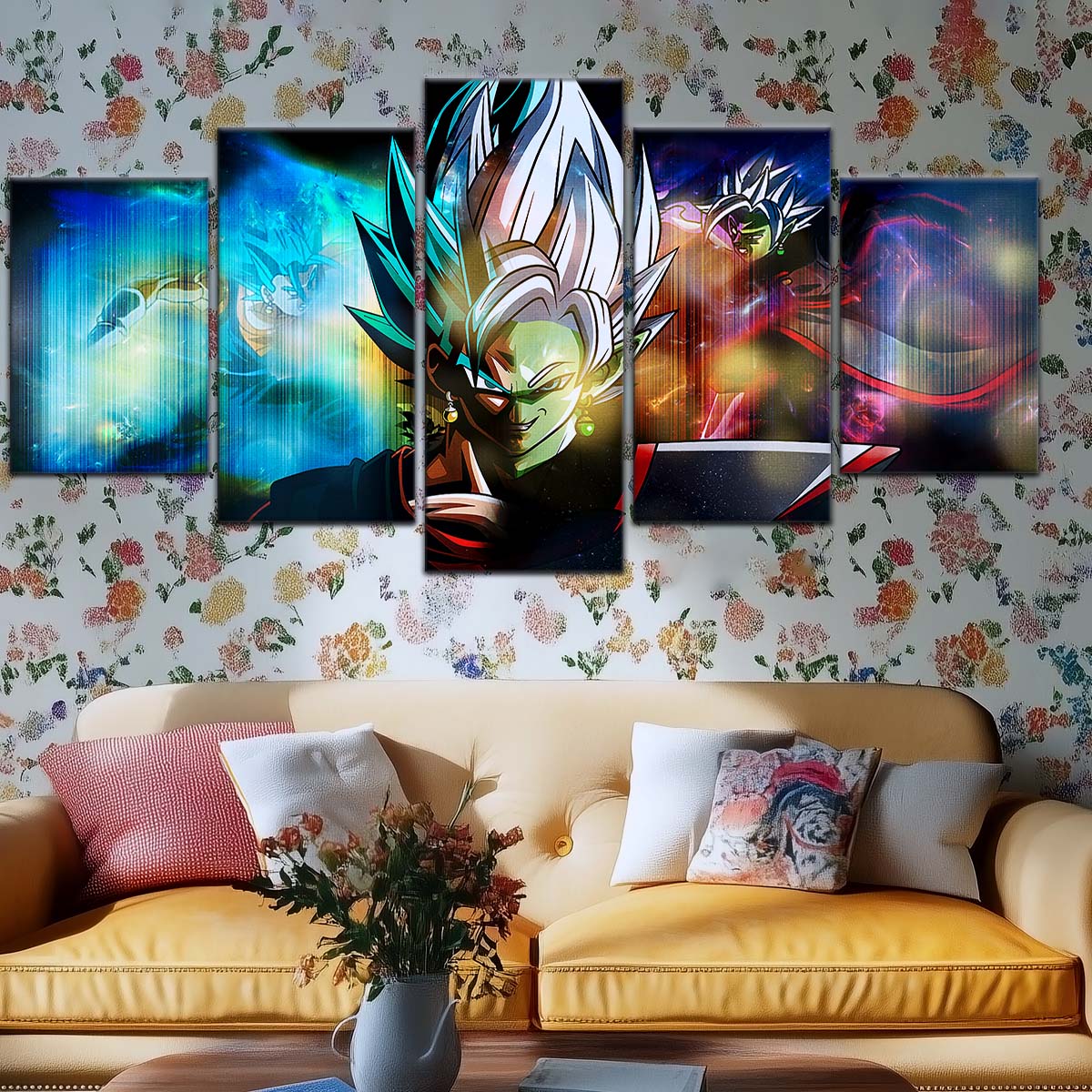Dragon Ball Wall Art - DR5138 - Zamasu Epic Battle - Zamasu Vs Vegito - Dragon Ball Super - Dragon Ball Poster - Dragon Ball Canvas