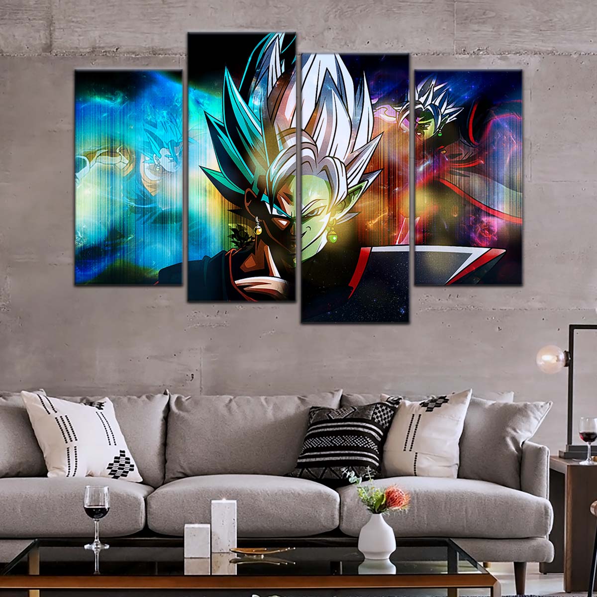 Dragon Ball Wall Art - DR5138 - Zamasu Epic Battle - Zamasu Vs Vegito - Dragon Ball Super - Dragon Ball Poster - Dragon Ball Canvas