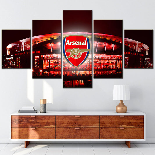 Football - 5 Pieces Wall Art - FB5008 - Arsenal FC Stadium - Football Poster - Football Canvas