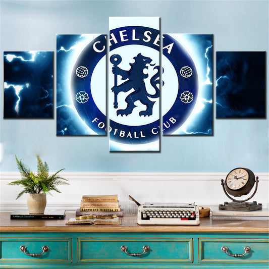Football - 5 Pieces Wall Art - FB5011 - Chelsea Football Club - Football Poster - Football Canvas