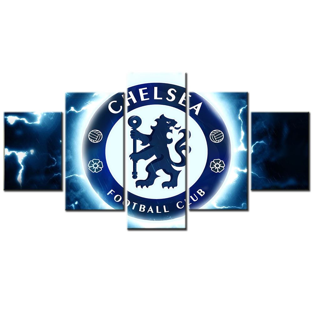 Football - 5 Pieces Wall Art - FB5011 - Chelsea Football Club - Football Poster - Football Canvas