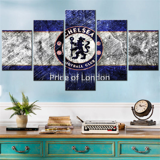 Football - 5 Pieces Wall Art - FB5001 - Chelsea Pride Of London - Football Poster - Football Canvas