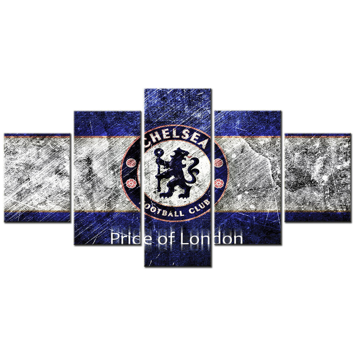 Football - 5 Pieces Wall Art - FB5001 - Chelsea Pride Of London - Football Poster - Football Canvas