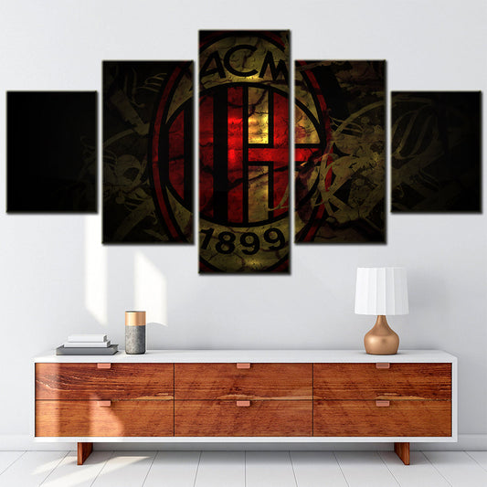Football Wall Art - FB5025 - Serie A - AC Milan - ACM 1899 - Football Poster - Football Canvas