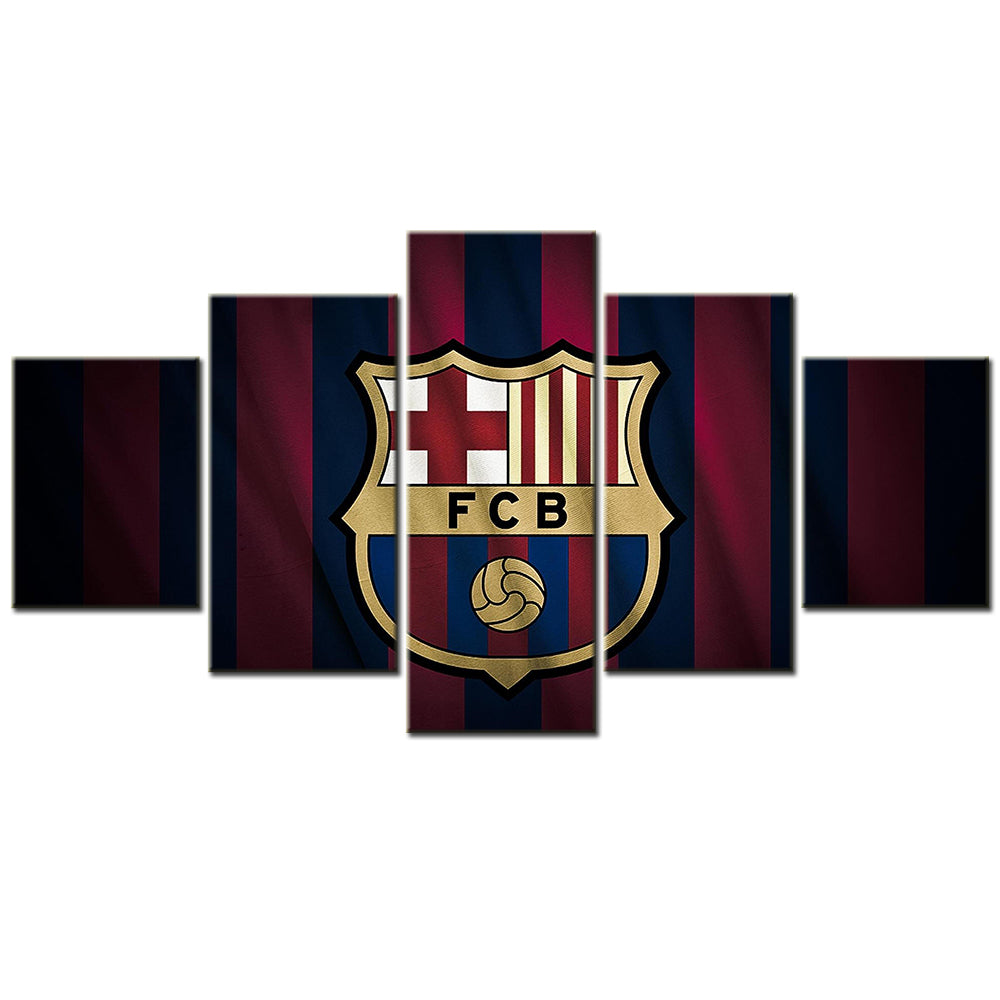 Football - 5 Pieces Wall Art - FB5014 - FC Barcelona - Football Poster - Football Canvas