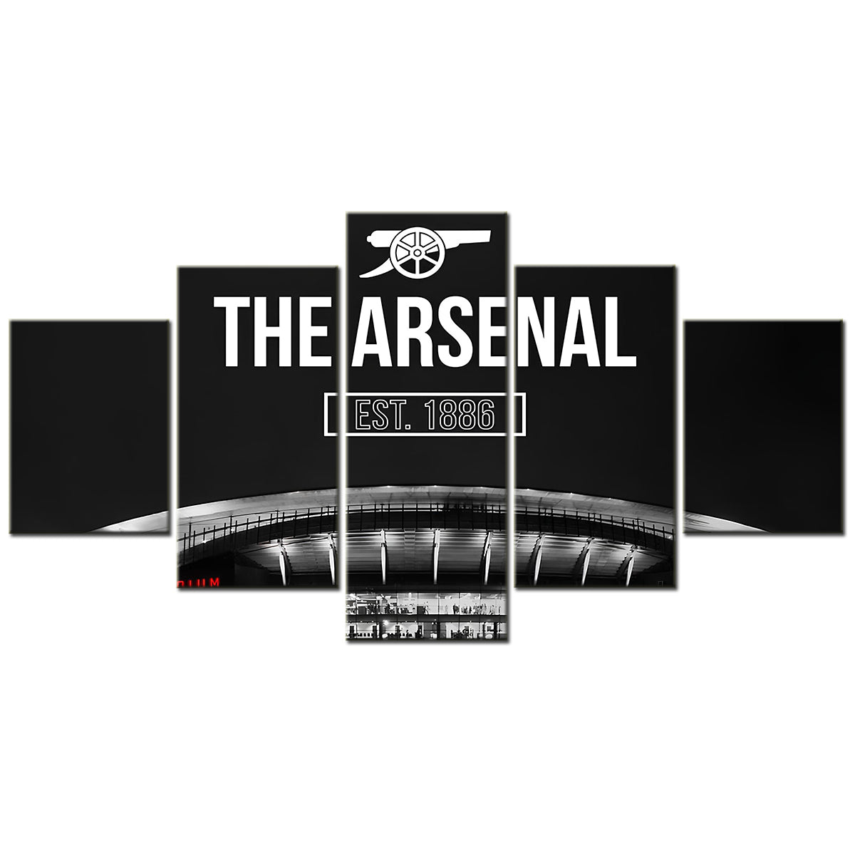 Football - 5 Pieces Wall Art - FB5002 - The Arsenal Football Club - EST.1886 - Football Poster - Football Canvas