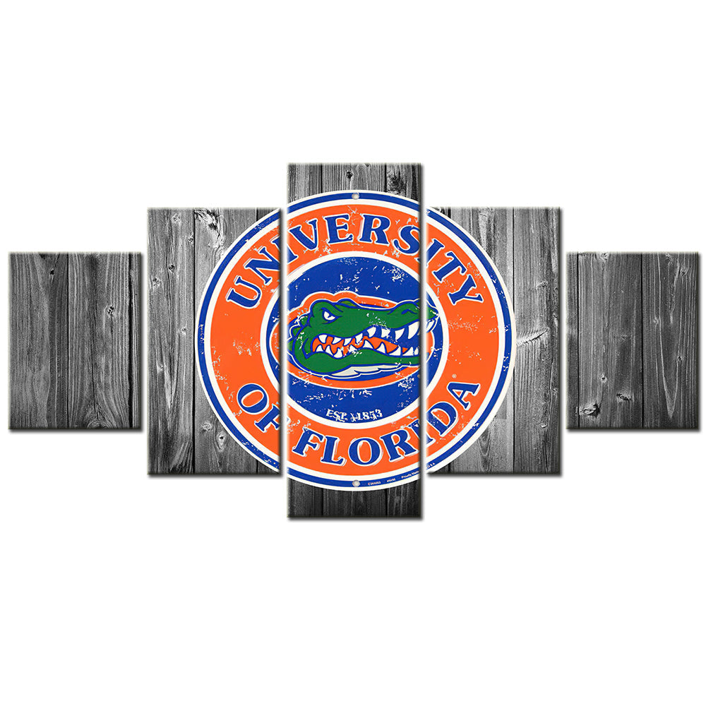 Football Team - 5 Pieces Wall Art - FT5009 - University Of Florida Gators Football - Football Team Poster - Football Team Canvas