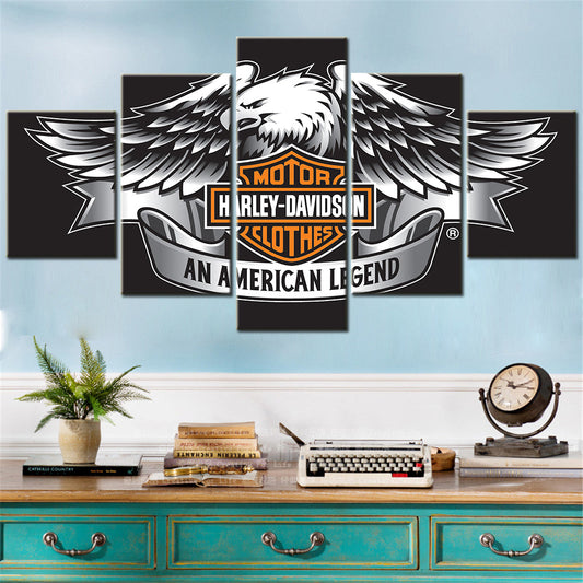 Harley Davidson - 5 Pieces Wall Art - HD5003 - Motor Harley Davidson Clothes An American Legend - Harley Davidson Poster - Harley Davidson Canvas