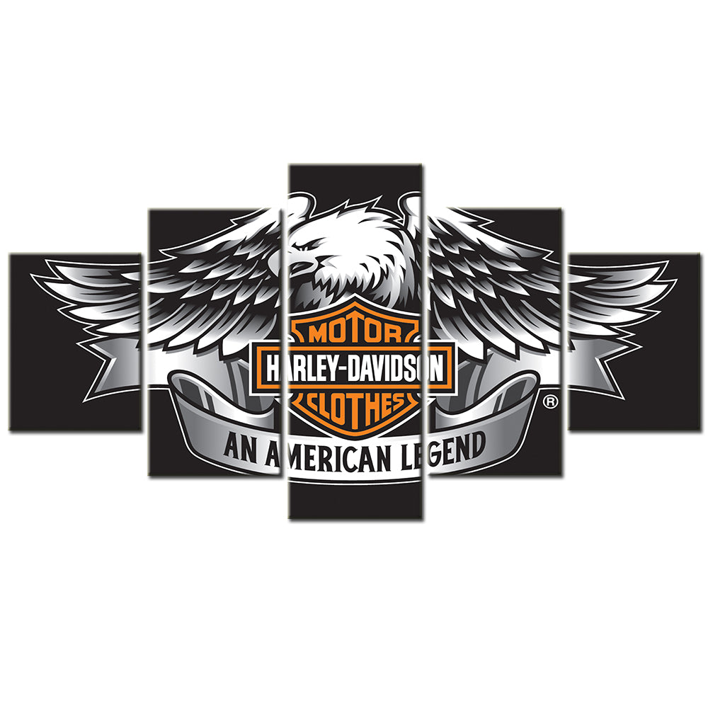 Harley Davidson - 5 Pieces Wall Art - HD5003 - Motor Harley Davidson Clothes An American Legend - Harley Davidson Poster - Harley Davidson Canvas