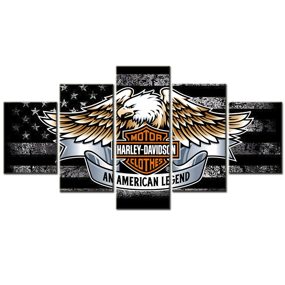 Harley Davidson - 5 Pieces Wall Art - HD5004 - Motor Harley Davidson Clothes An American Legend - Harley Davidson Poster - Harley Davidson Canvas