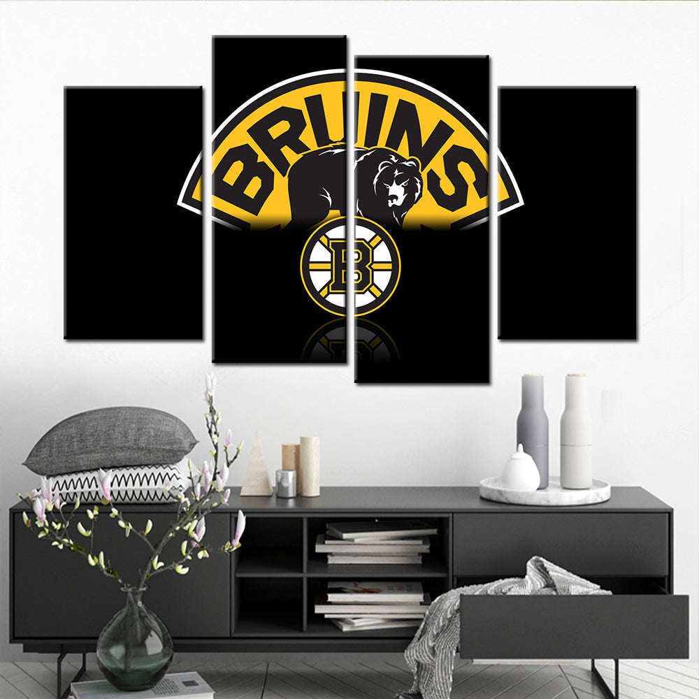 Hockey Wall Art - HK5006 - Boston Bruins - Ice Hockey Team - Hockey Poster - Hockey Canvas