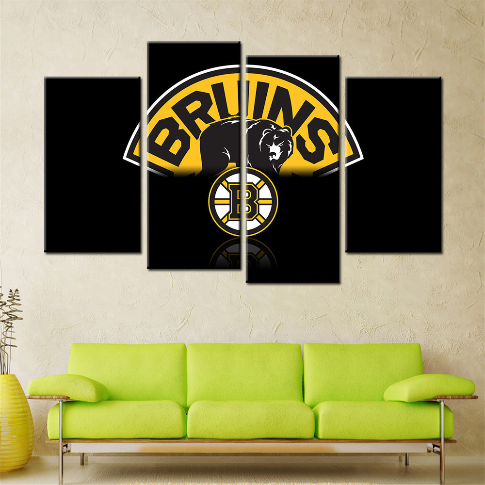 Hockey Wall Art - HK5006 - Boston Bruins - Ice Hockey Team - Hockey Poster - Hockey Canvas