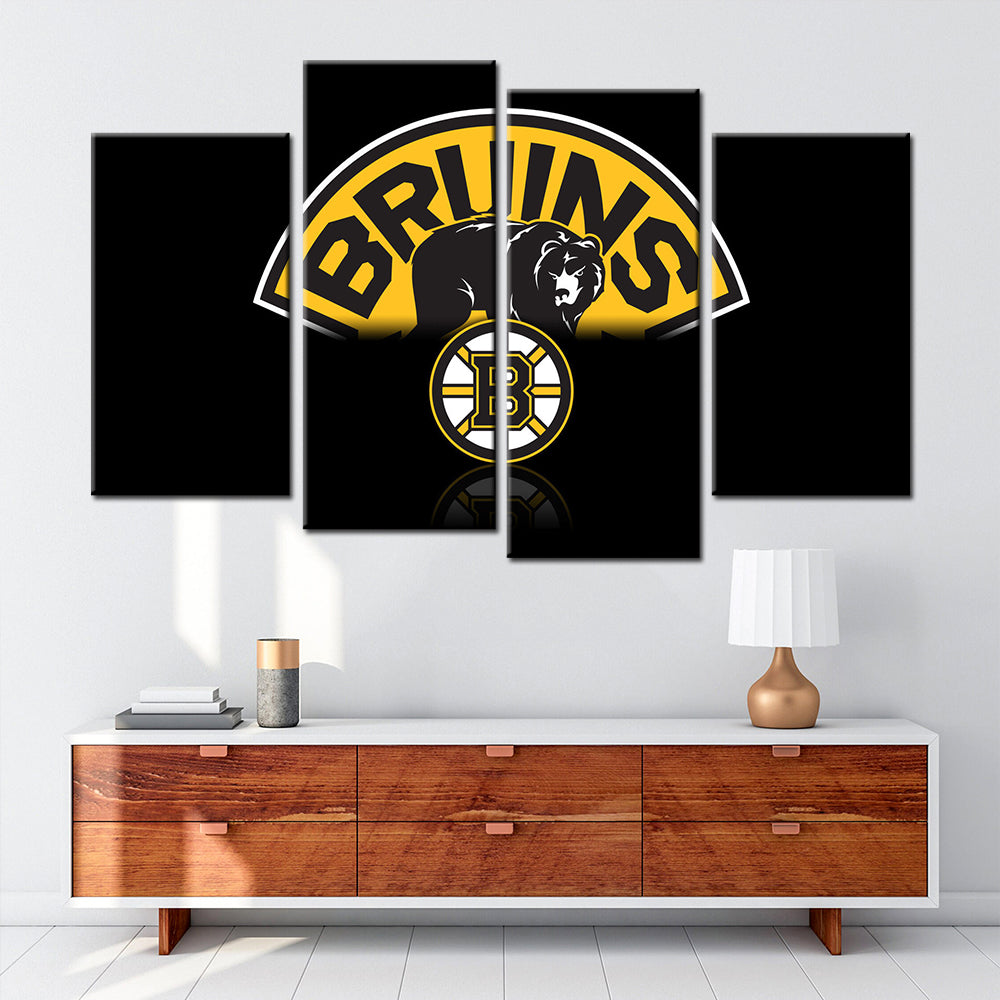 Hockey Wall Art - HK5006 - Boston Bruins - Ice Hockey Team - Hockey Poster - Hockey Canvas