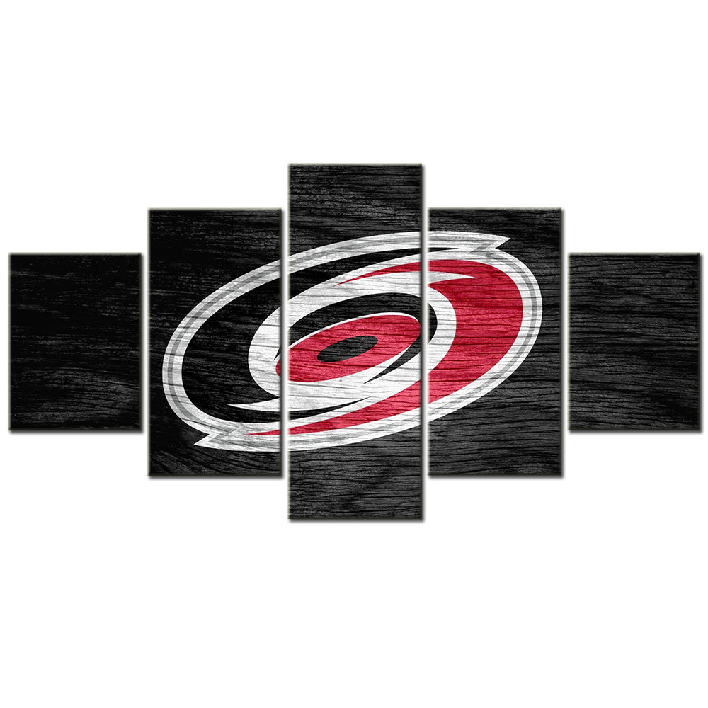 Hockey - 5 Pieces Wall Art - HK5002 - Carolina Hurricanes - Ice Hockey Team - Hockey Poster - Hockey Canvas