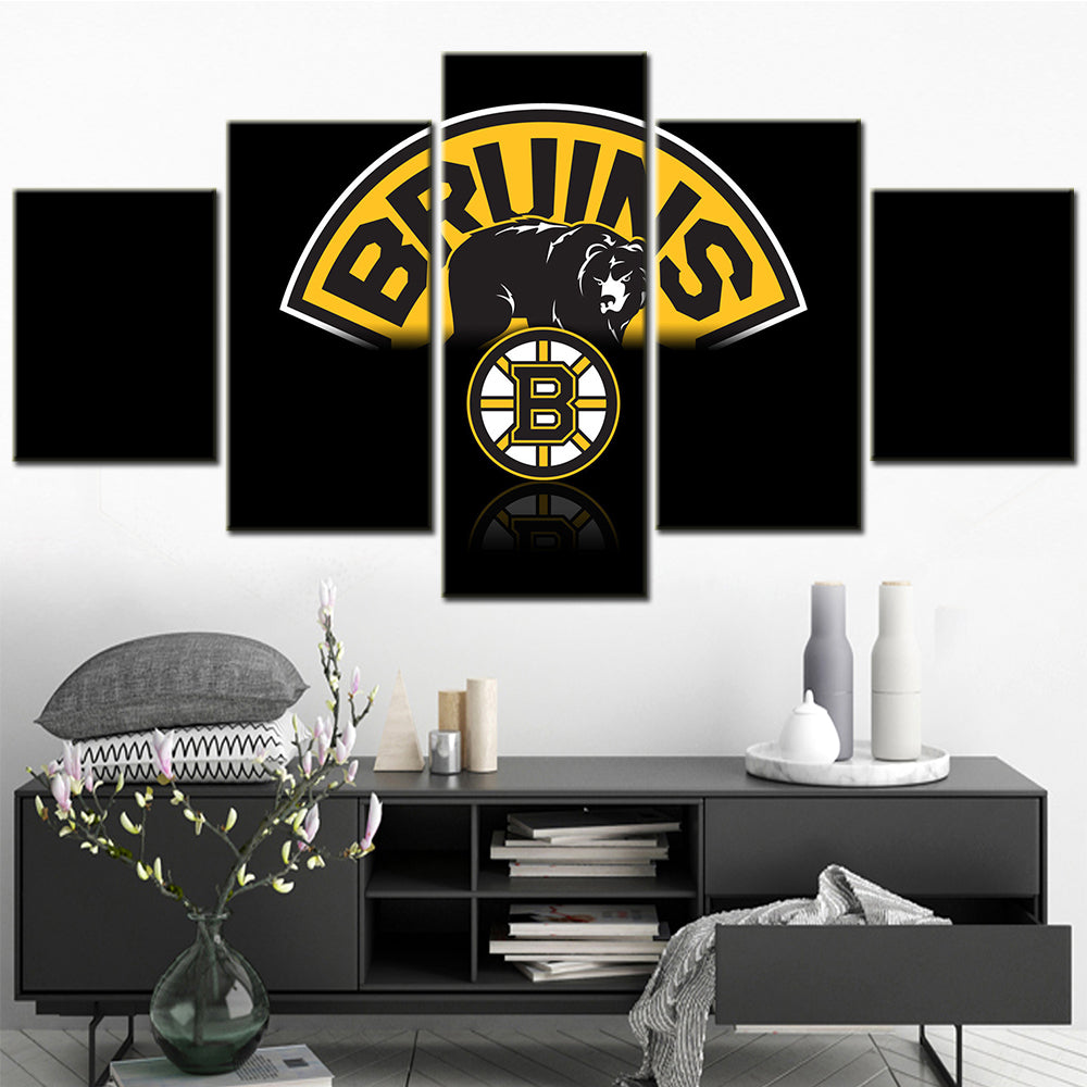 Hockey Wall Art - HK5006 - Boston Bruins - Ice Hockey Team - Hockey Poster - Hockey Canvas