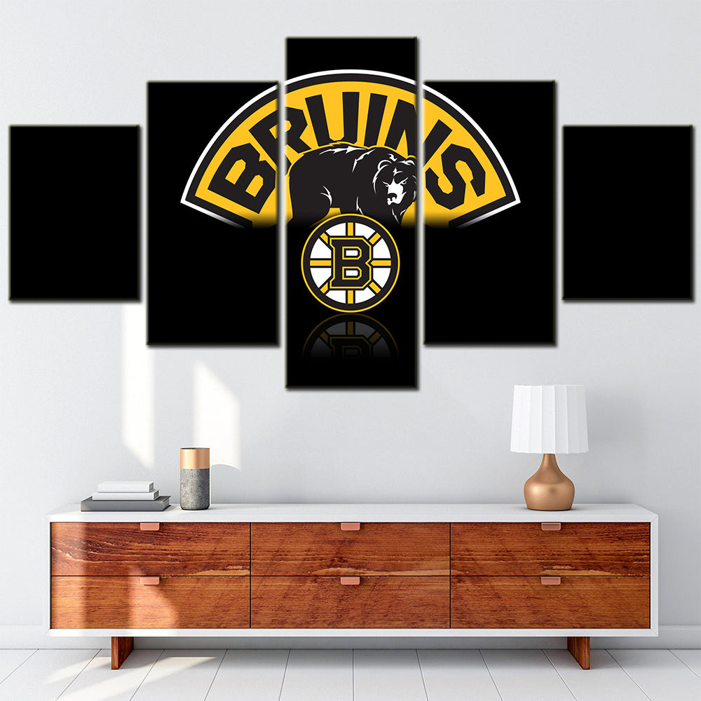 Hockey Wall Art - HK5006 - Boston Bruins - Ice Hockey Team - Hockey Poster - Hockey Canvas