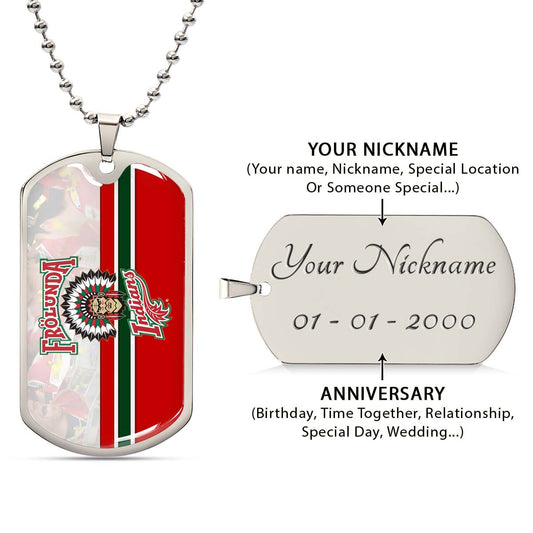 Ice Hockey - HKD006 - Frolunda Indians - FHC Golden - Ice Hockey Dog Tag - Military Ball Chain - Luxury Dog Tag