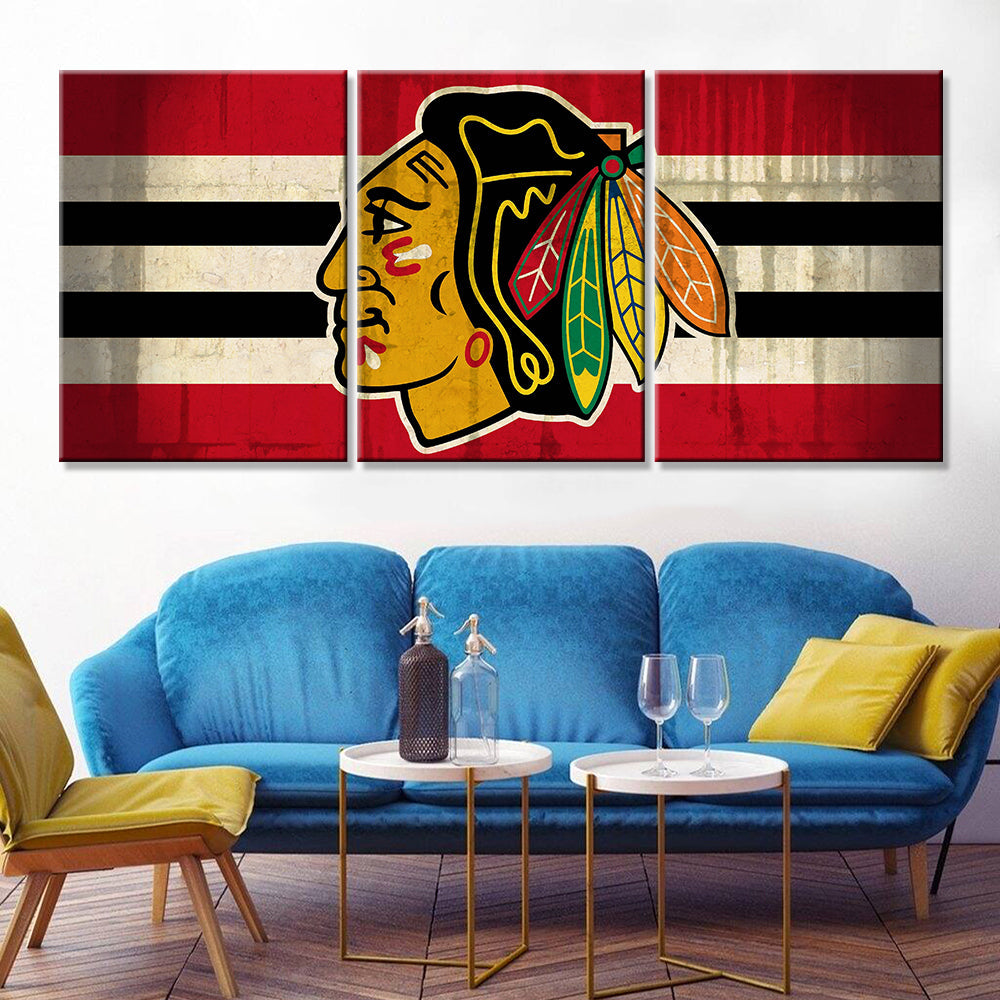 Ice Hockey Team Wall Art - IH5012 - Chicago Blackhawks - Ice Hockey Team Poster - Ice Hockey Team Canvas