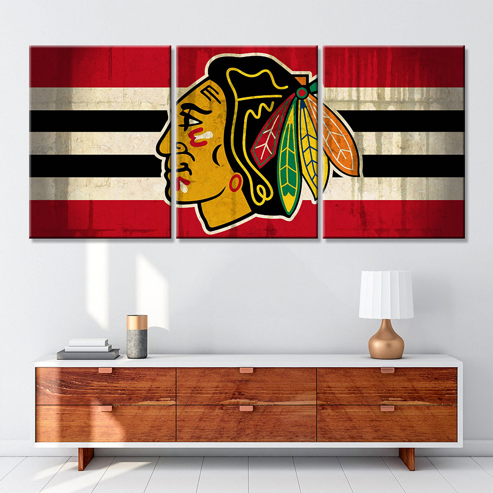 Ice Hockey Team Wall Art - IH5012 - Chicago Blackhawks - Ice Hockey Team Poster - Ice Hockey Team Canvas