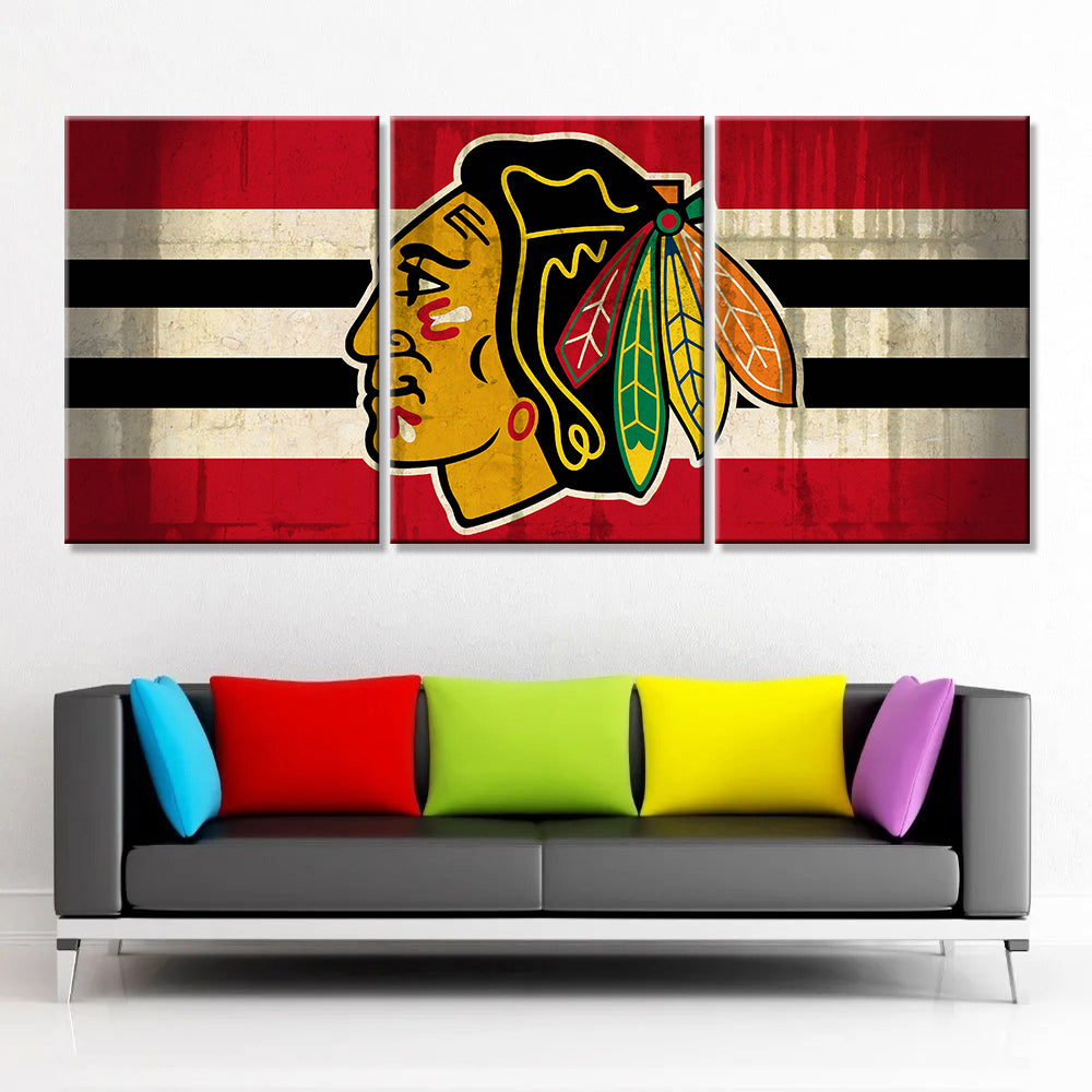 Ice Hockey Team Wall Art - IH5012 - Chicago Blackhawks - Ice Hockey Team Poster - Ice Hockey Team Canvas