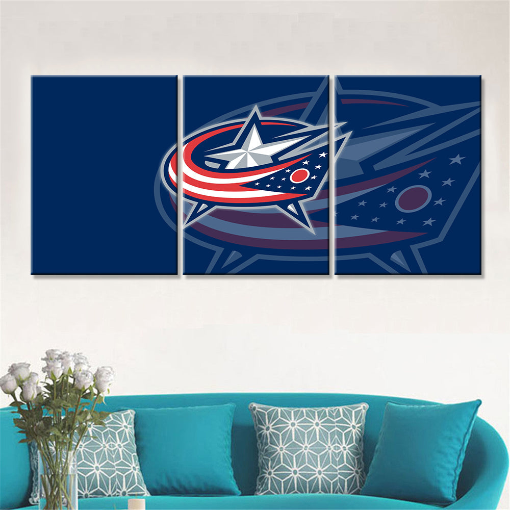 Ice Hockey Team Wall Art - IH5014 - Columbus Blue Jackets - Ice Hockey Team Poster - Ice Hockey Team Canvas