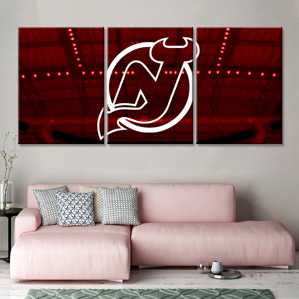 Ice Hockey Team Wall Art - IH5018 - New Jersey Devils - Ice Hockey Team Poster - Ice Hockey Team Canvas