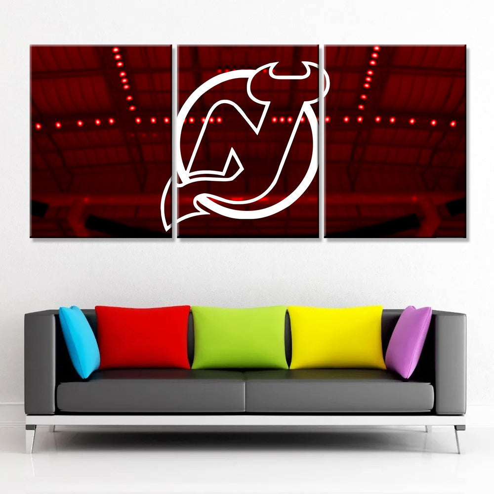 Ice Hockey Team Wall Art - IH5018 - New Jersey Devils - Ice Hockey Team Poster - Ice Hockey Team Canvas