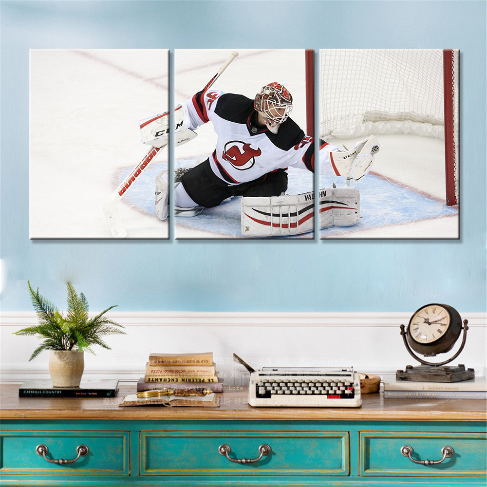 Ice Hockey Team Wall Art - IH5019 - New Jersey Devils - Cory Schneider - Ice Hockey Team Poster - Ice Hockey Team Canvas
