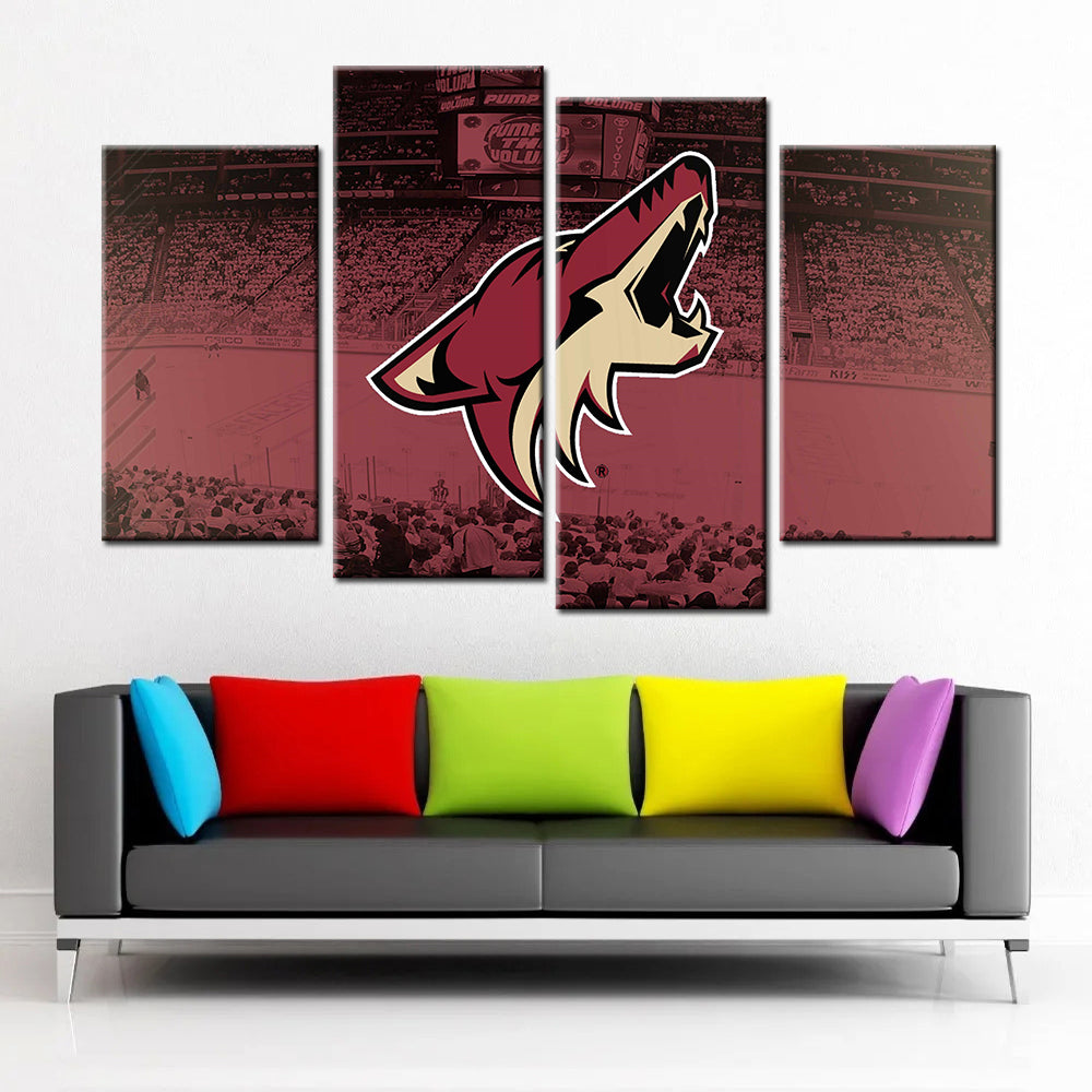 Ice Hockey Team Wall Art - IH5010 - Arizona Coyotes - Ice Hockey Team Poster - Ice Hockey Team Canvas