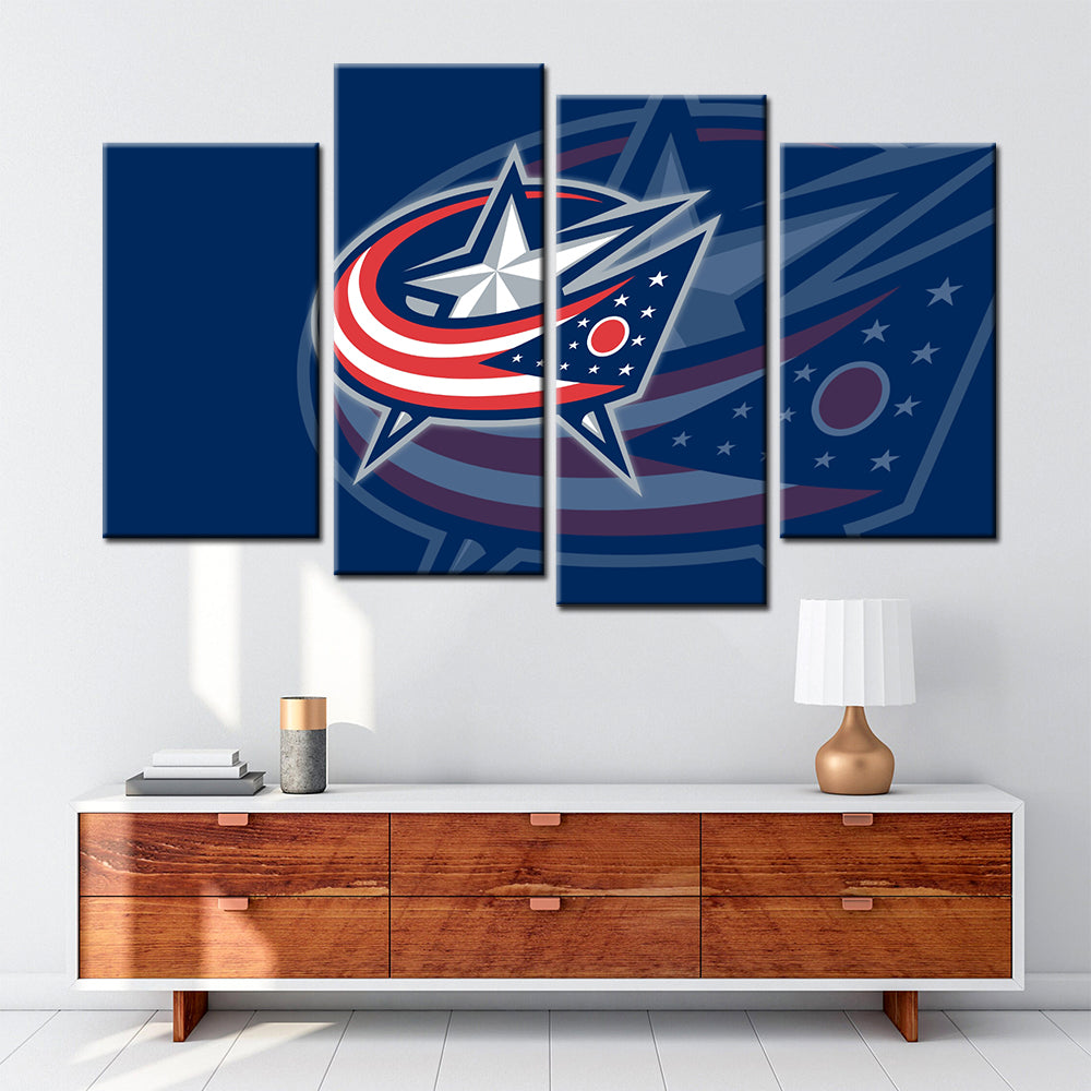 Ice Hockey Team Wall Art - IH5014 - Columbus Blue Jackets - Ice Hockey Team Poster - Ice Hockey Team Canvas