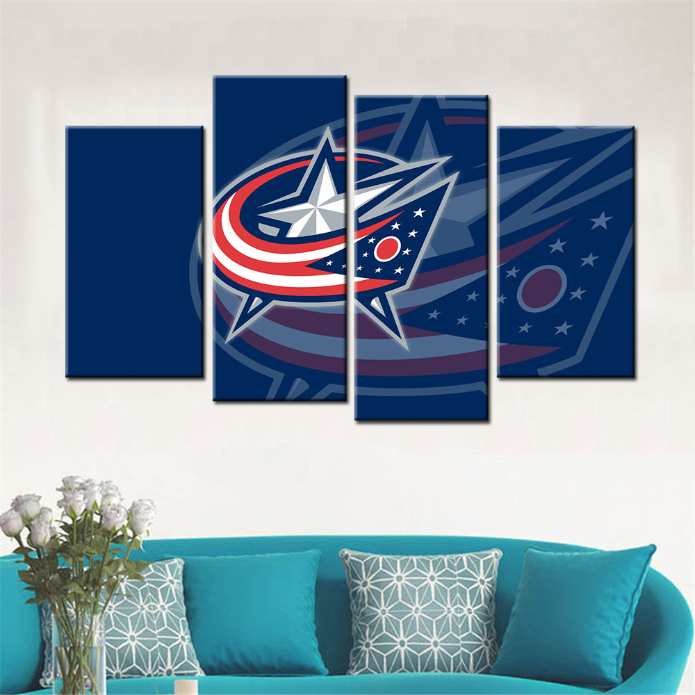 Ice Hockey Team Wall Art - IH5014 - Columbus Blue Jackets - Ice Hockey Team Poster - Ice Hockey Team Canvas