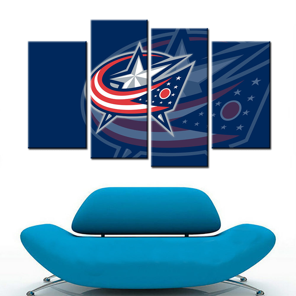 Ice Hockey Team Wall Art - IH5014 - Columbus Blue Jackets - Ice Hockey Team Poster - Ice Hockey Team Canvas