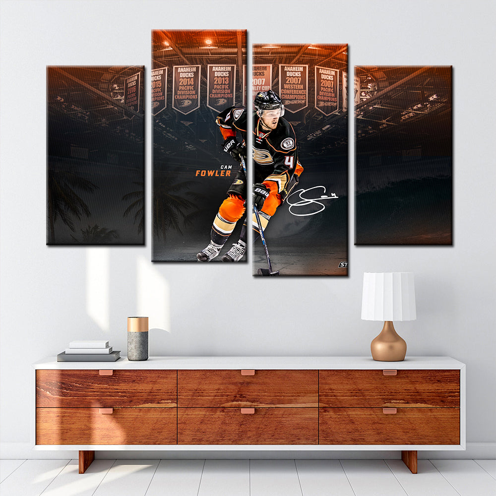Ice Hockey Team Wall Art - IH5016 - Anaheim Ducks - Cam Fowler - Ice Hockey Team Poster - Ice Hockey Team Canvas