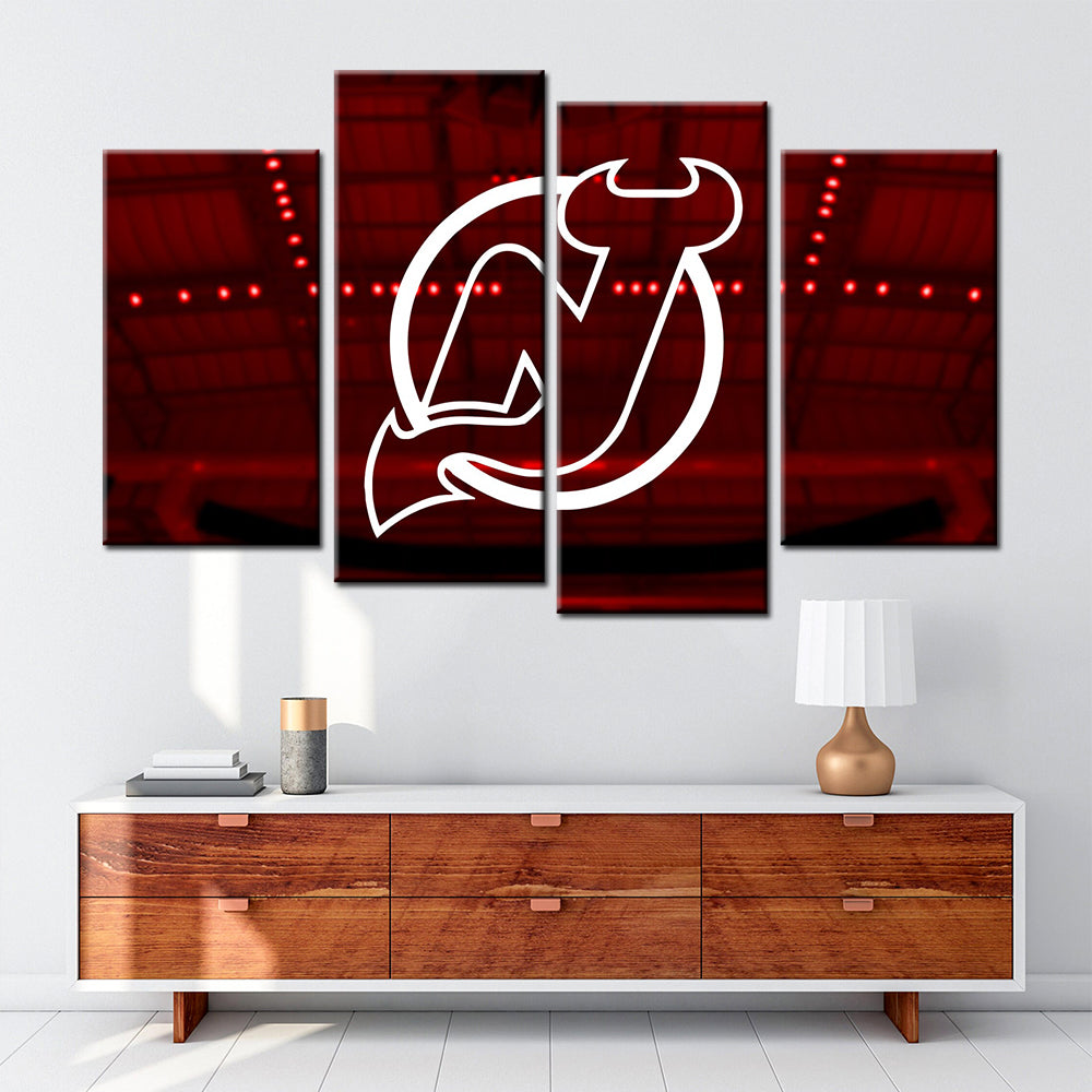 Ice Hockey Team Wall Art - IH5018 - New Jersey Devils - Ice Hockey Team Poster - Ice Hockey Team Canvas