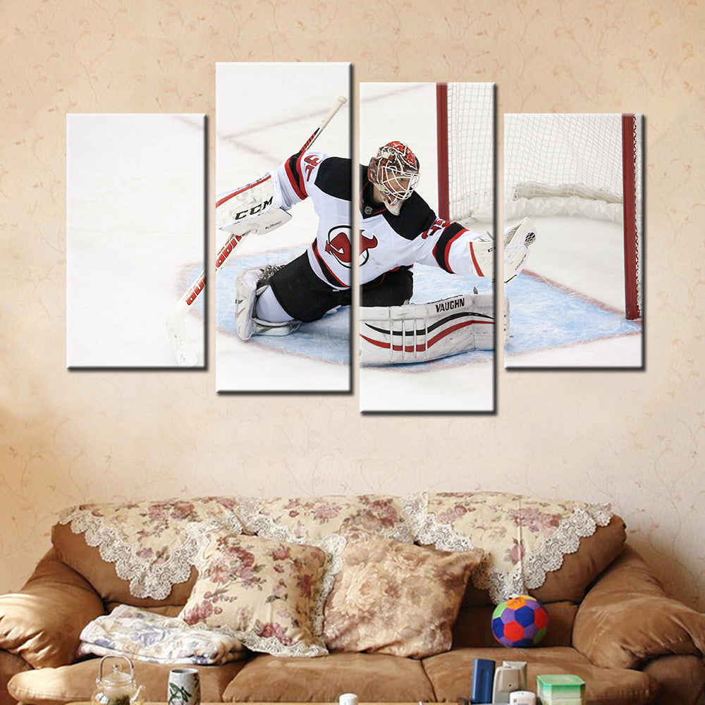 Ice Hockey Team Wall Art - IH5019 - New Jersey Devils - Cory Schneider - Ice Hockey Team Poster - Ice Hockey Team Canvas