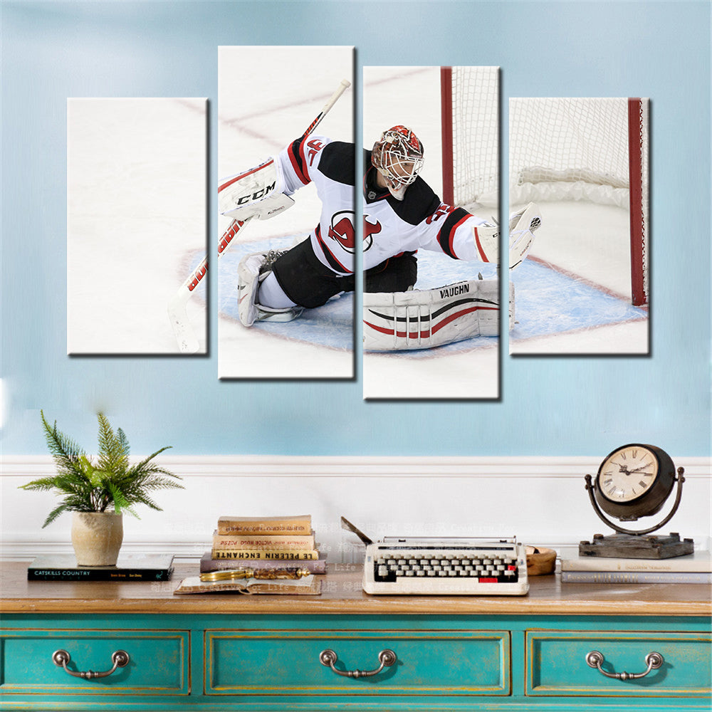 Ice Hockey Team Wall Art - IH5019 - New Jersey Devils - Cory Schneider - Ice Hockey Team Poster - Ice Hockey Team Canvas