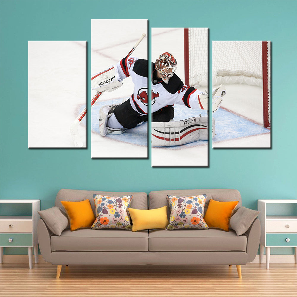 Ice Hockey Team Wall Art - IH5019 - New Jersey Devils - Cory Schneider - Ice Hockey Team Poster - Ice Hockey Team Canvas